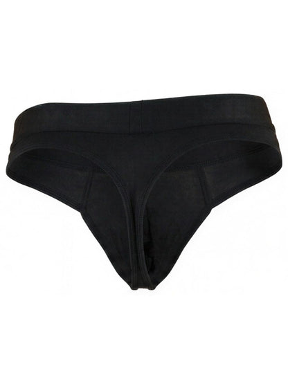 Xtremen Men's Underwear 91257 Sleek Microfiber Comfort Thongs Color Black