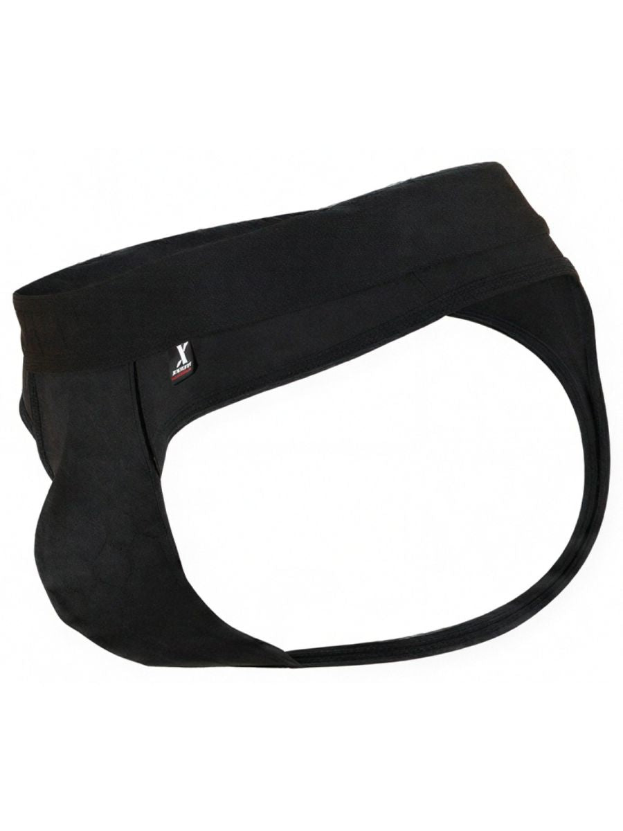 Xtremen Men's Underwear 91257 Sleek Microfiber Comfort Thongs Color Black