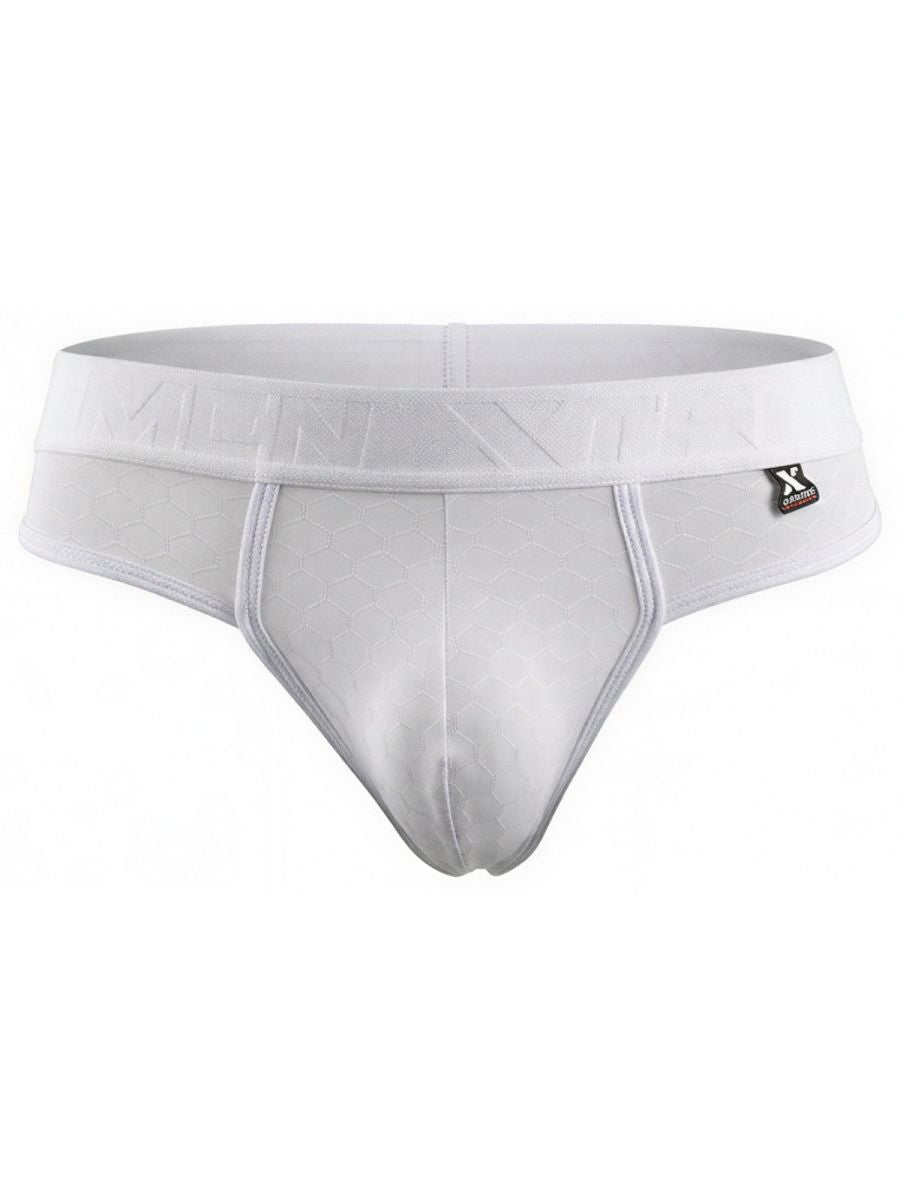 Xtremen Men's Underwear 91257 Sleek Microfiber Comfort Thongs Color White