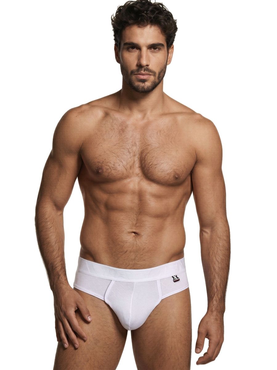 Xtremen Men's Underwear 91257 Sleek Microfiber Comfort Thongs Color White