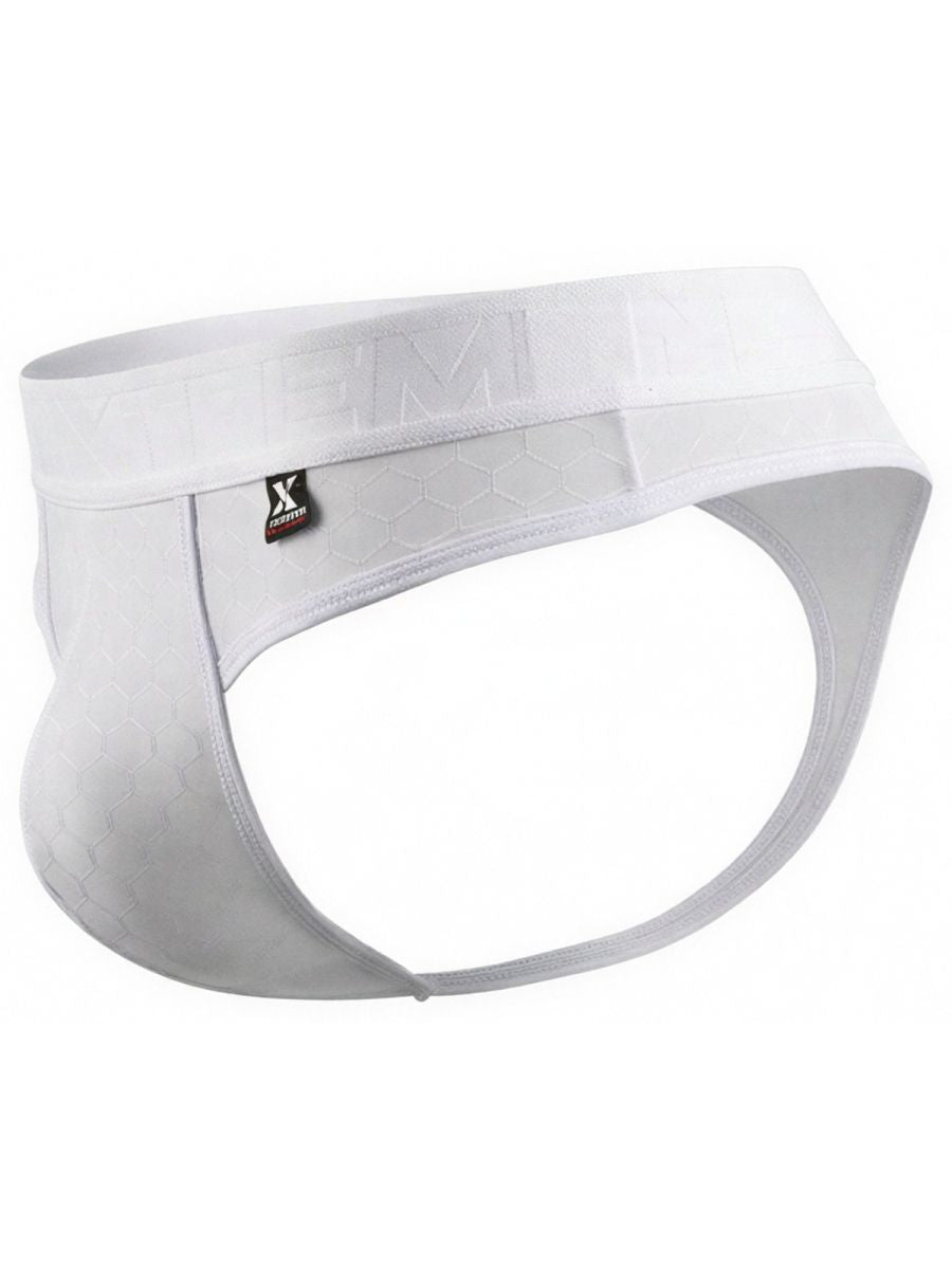 Xtremen Men's Underwear 91257 Sleek Microfiber Comfort Thongs Color White