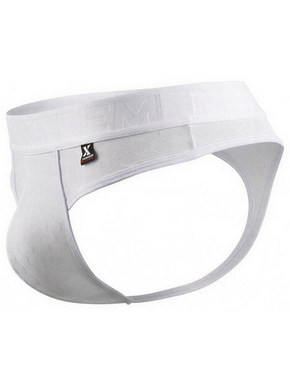 Xtremen Men's Underwear 91257 Sleek Microfiber Comfort Thongs Color White