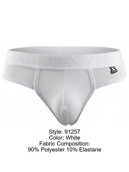 Xtremen Men's Underwear 91257 Sleek Microfiber Comfort Thongs Color White