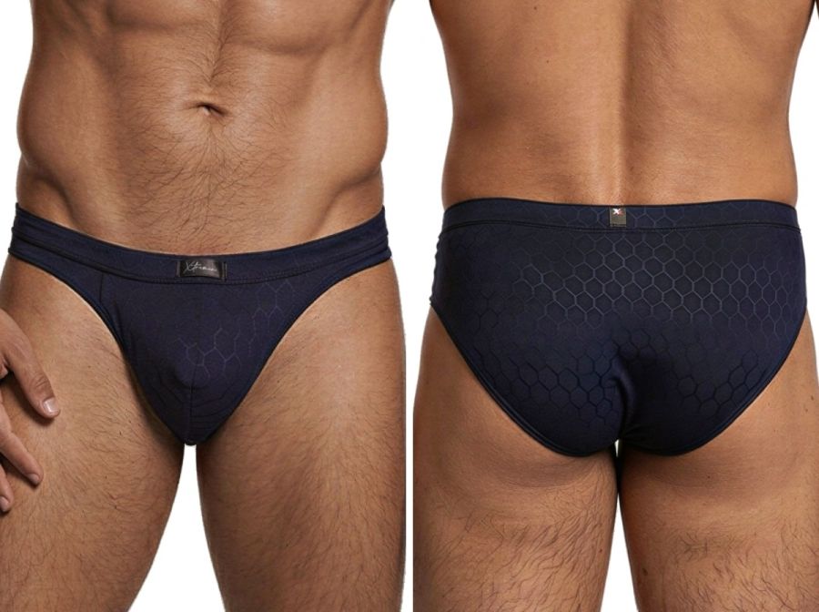 Xtremen 91258 Men's Underwear Sleek Microfiber Briefs Color Dark Blue