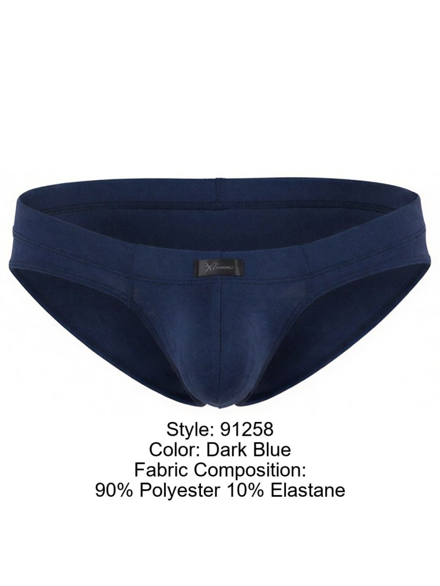 Xtremen 91258 Men's Underwear Sleek Microfiber Briefs Color Dark Blue
