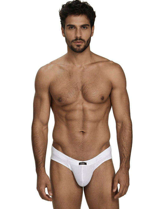 Xtremen 91258 Men's Underwear Sleek Microfiber Briefs Color White