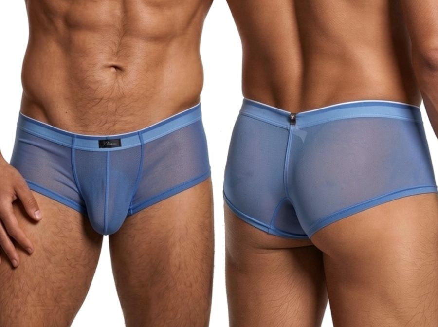 Xtremen 91263 Men's Underwear Microfiber Mesh Briefs Color Blue