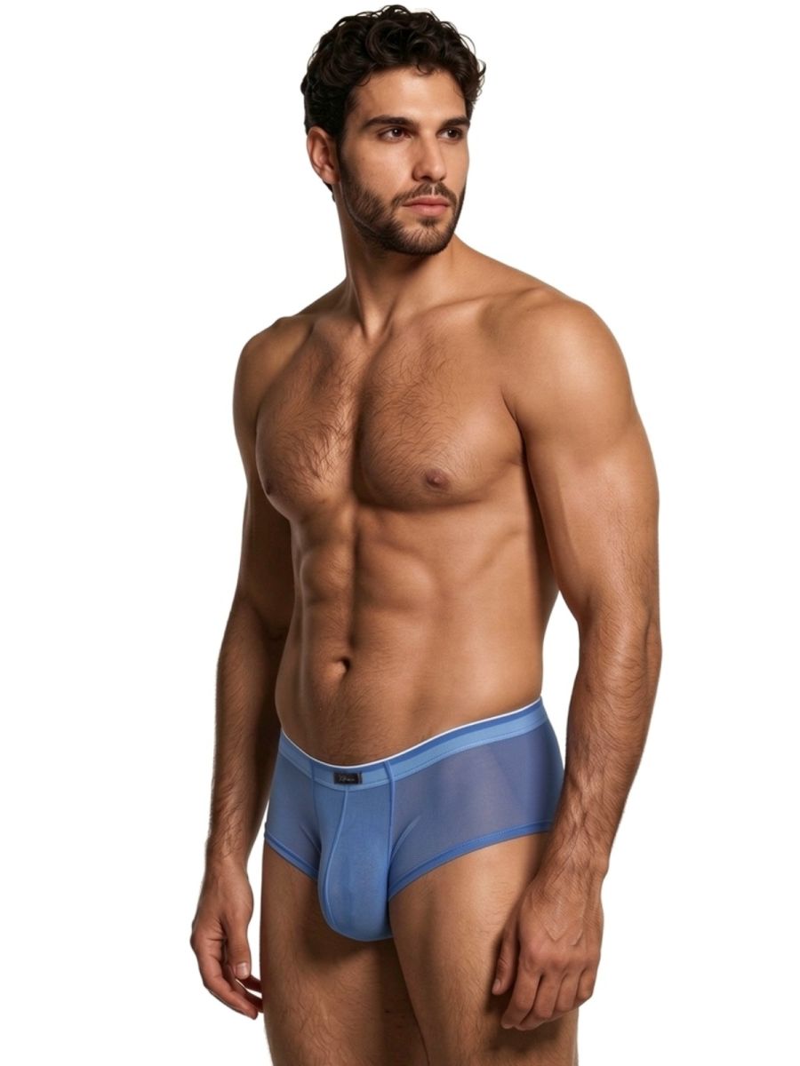 Xtremen 91263 Men's Underwear Microfiber Mesh Briefs Color Blue