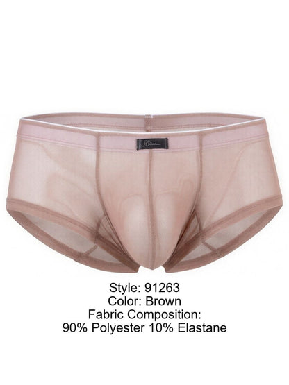 Xtremen 91263 Men's Underwear Microfiber Mesh Briefs Color Brown