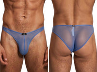 Microfiber Blue Mesh Bikini - view 1