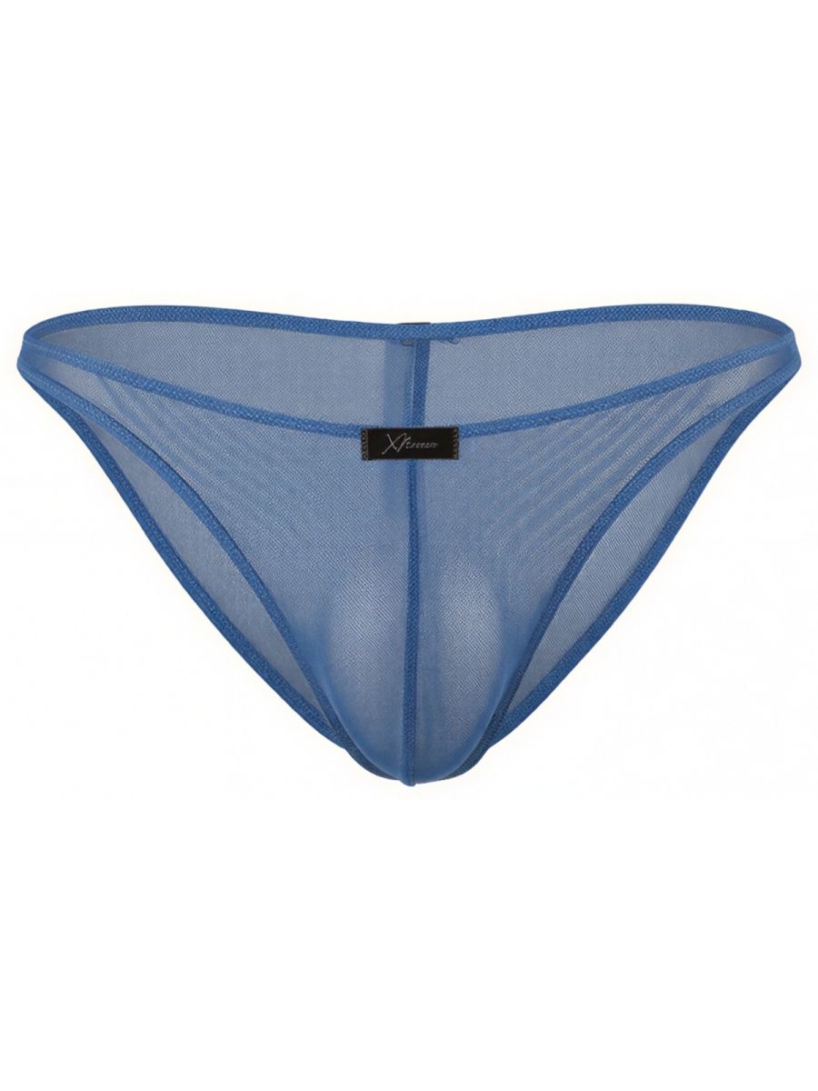 Xtremen 91264 Men's Underwear Microfiber Mesh Bikini Color Blue