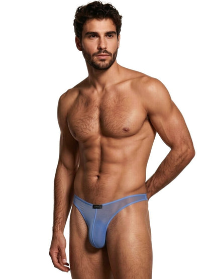 Xtremen 91264 Men's Underwear Microfiber Mesh Bikini Color Blue