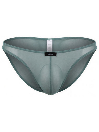 Xtremen Men's Underwear 91264 Microfiber Mesh Bikini Color Green
