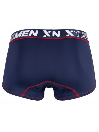 Xtremen 91265 Men's Underwear Sleek Microfiber Stretch Trunks Color Dark Blue