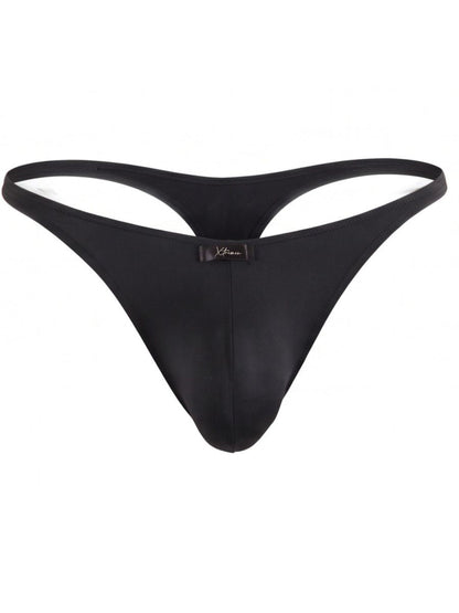 Xtremen 91266 Men's Underwear Sleek Microfiber Thongs Color Black
