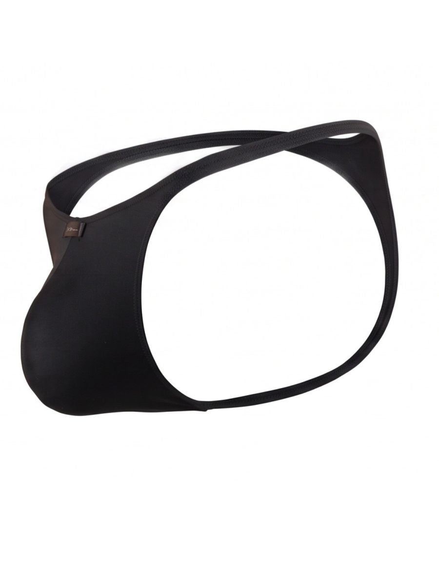 Xtremen 91266 Men's Underwear Sleek Microfiber Thongs Color Black