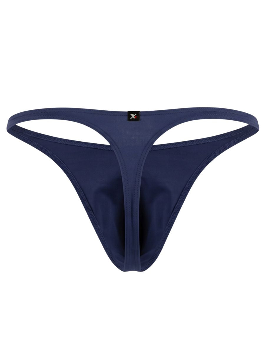 Xtremen 91266 Men's Underwear Sleek Microfiber Thongs Color Dark Blue