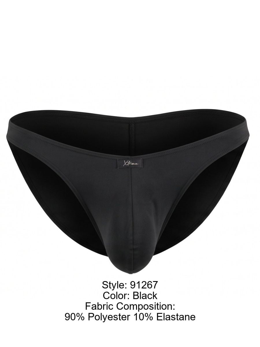 Xtremen 91267 Men's Underwear Microfiber Bikini for Modern Fit and Sleek Comfort Color Black
