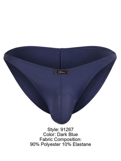 Xtremen 91267 Men's Underwear Microfiber Bikini for Modern Fit and Sleek Comfort Color Dark Blue