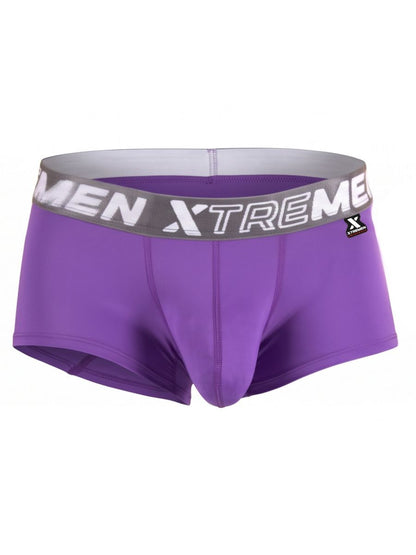 Xtremen 91274 Men's Underwear Microfiber Trunks for Daily Support Color Purple