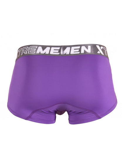 Xtremen 91274 Men's Underwear Microfiber Trunks for Daily Support Color Purple