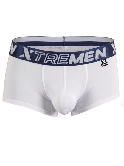 Xtremen 91274 Men's Underwear Microfiber Trunks for Daily Support Color White