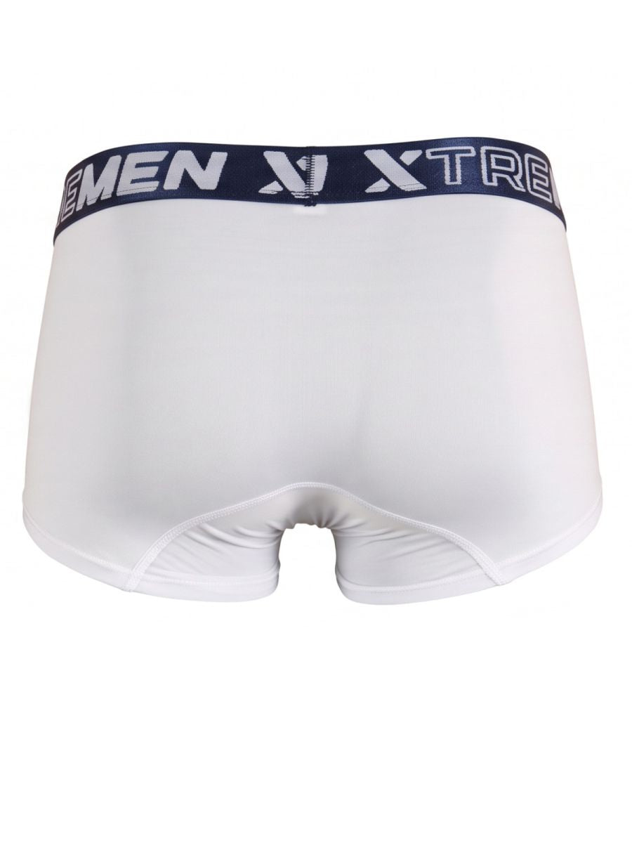 Xtremen 91274 Men's Underwear Microfiber Trunks for Daily Support Color White