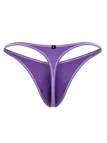 Xtremen 91275 Men's Underwear Sleek Microfiber Thongs Color Purple