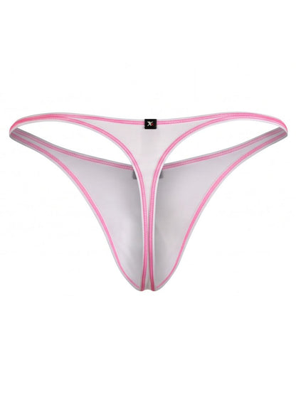 Xtremen 91275 Men's Underwear Sleek Microfiber Thongs Color White