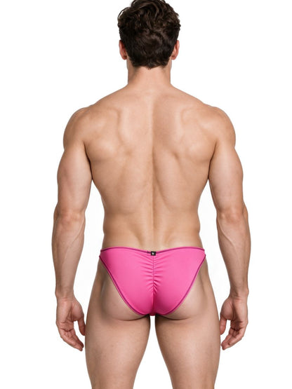 Xtremen 91276 Men's Underwear Sleek Microfiber Bikini Color Fuchsia