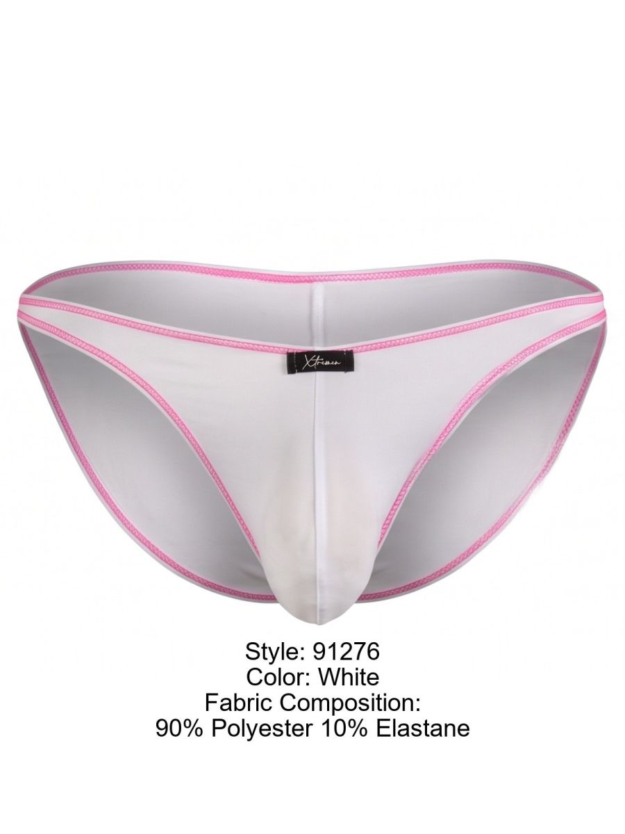 Xtremen 91276 Men's Underwear Sleek Microfiber Bikini Color White