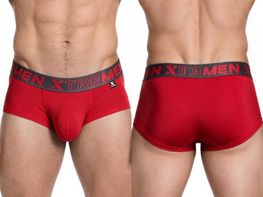 Xtremen 91280 Men's Underwear Sleek Microfiber Briefs Color Red