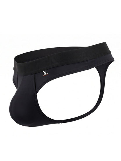 Xtremen 91281 Men's Underwear Sleek Microfiber Thongs Color Black