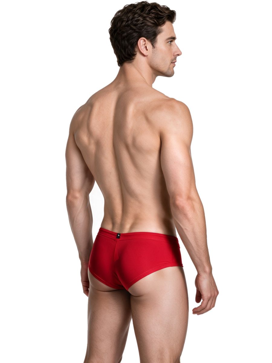 Xtremen 91282 Men's Underwear Sleek Microfiber Briefs Color Red
