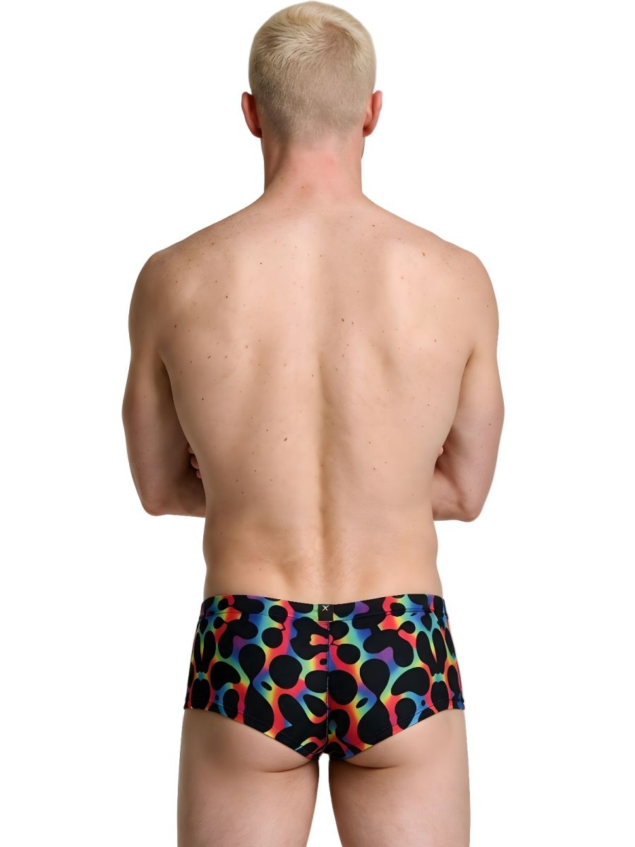 Xtremen 91283 Rainbow Printed Microfiber Briefs Color Mushroom