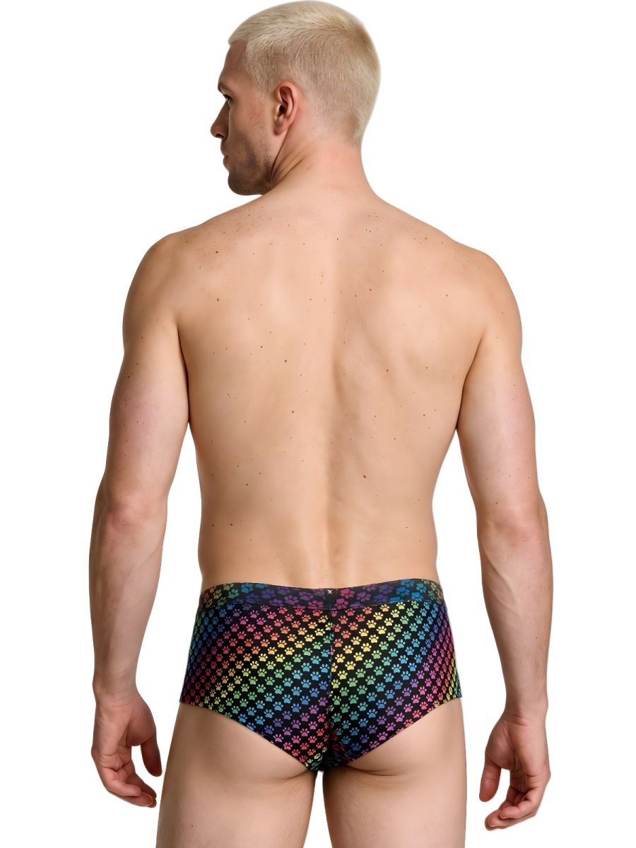 Xtremen 91283 Rainbow Printed Microfiber Briefs Color Paw print