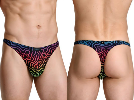 Xtremen 91284 Printed Microfiber Thongs Color Labyrinth