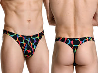 Microfiber Mushroom Printed Thong - view 1