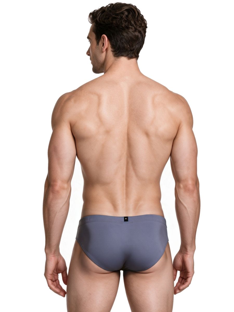 Xtremen 91286 Men's Underwear Sleek Microfiber Briefs Color Gray