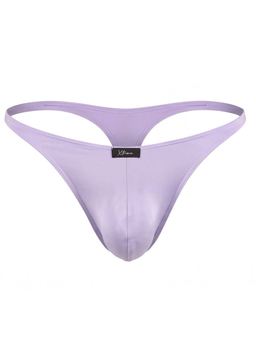 Xtremen 91287 Men's Underwear Microfiber Thongs Sleek Minimalist Style Color Lilac