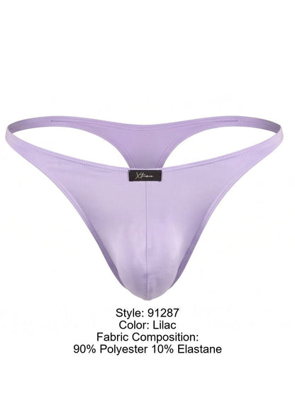 Xtremen 91287 Men's Underwear Microfiber Thongs Sleek Minimalist Style Color Lilac