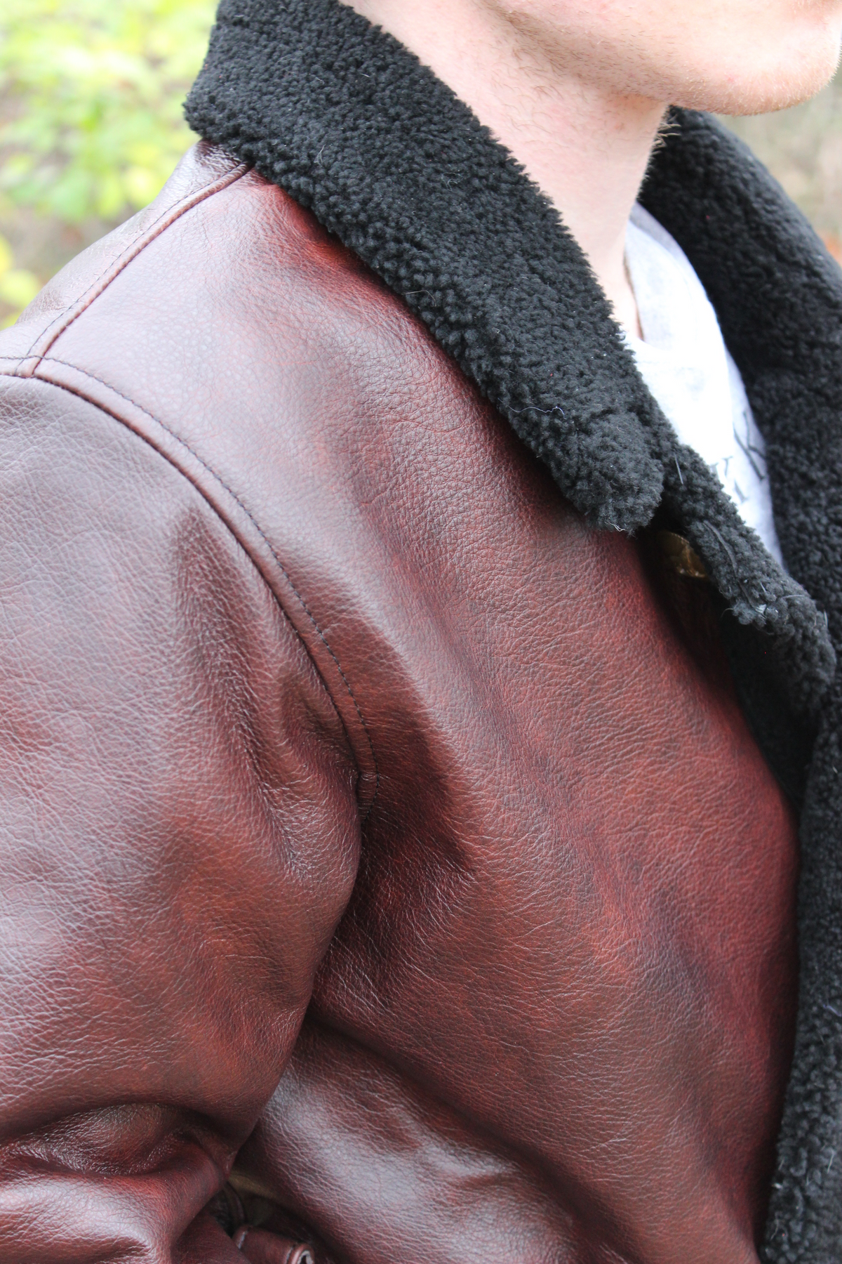 Leather and Shearling Coat - view 11