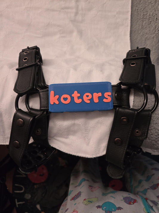 Harness Nameplate - Colorful, Personalized, Durable, & Stylish. High-Tech Options - view 1