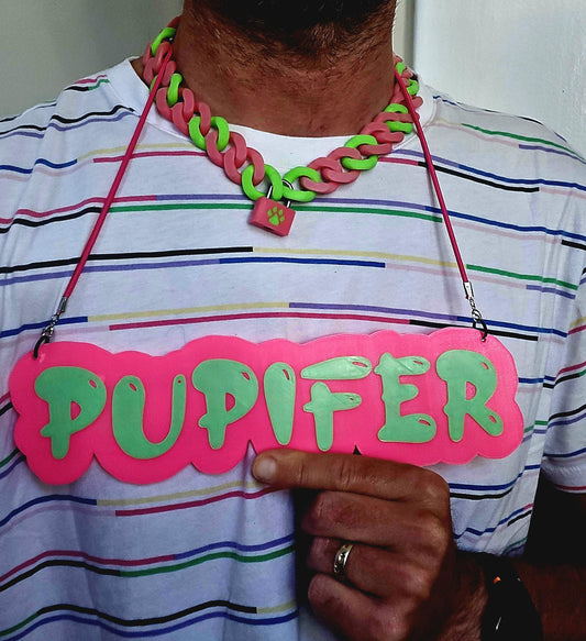 Custom High-Tech Name Medallion, Flava Flav Necklace - view 1