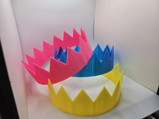 3D Printed Rave/Festival Crown - view 1