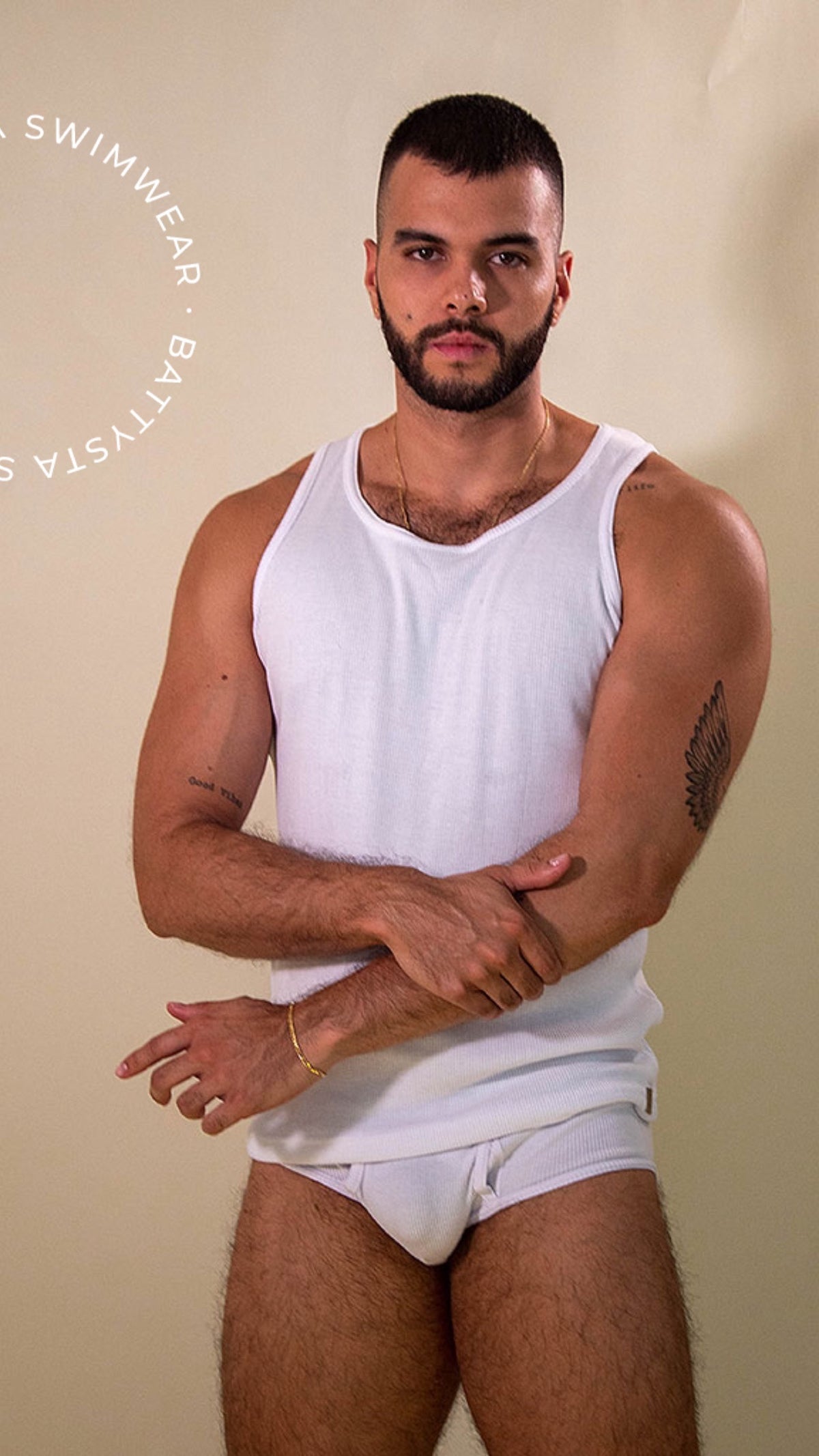 Ultra White Tank Top | MEN TANK TOP | BATTYSTA | OUTFAIR | OUTFAIR