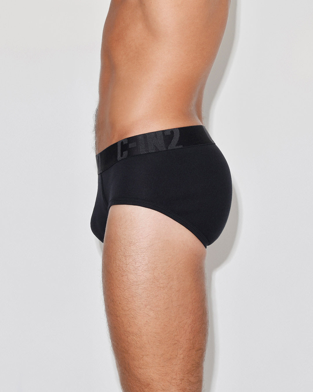 Core Signature Mid Rise Brief Black - view 3