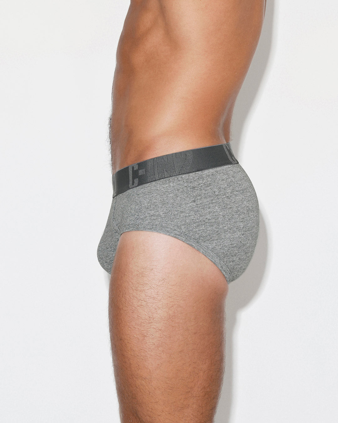 Core Signature Mid Rise Brief Grey Heather - view 3