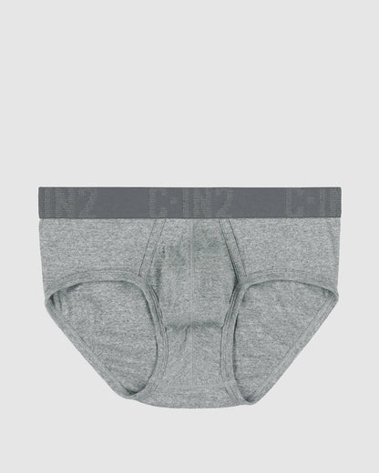 Core Signature Mid Rise Brief Grey Heather - view 4