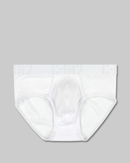 Core Signature Mid Rise Brief White - view 6